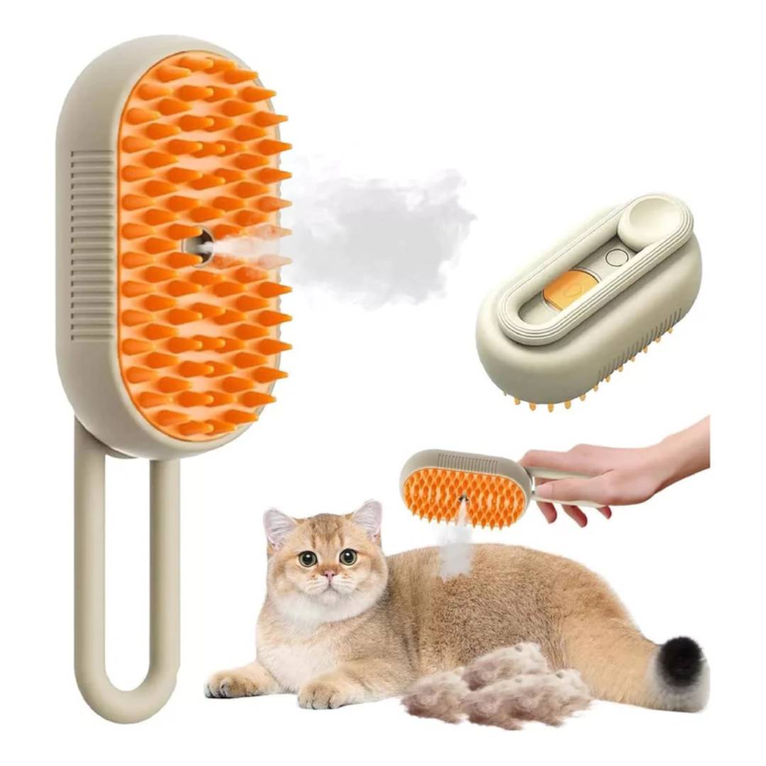 CEPILLO A VAPOR PEINE MASAJEADOR SACA PELOS