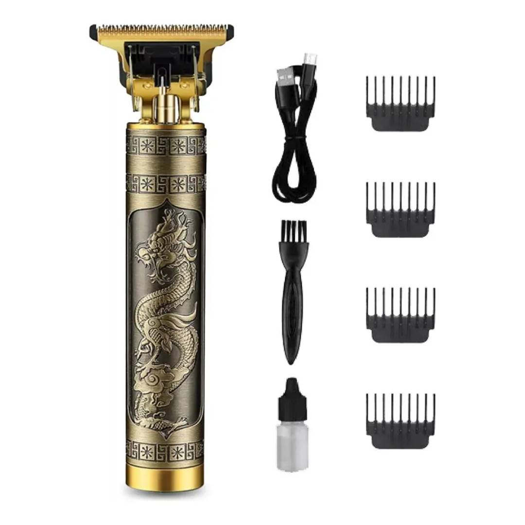 AFEITADORA, CORTE PELO, PATILLERA, VINTAGE DRAGON DORADO T-BLADE