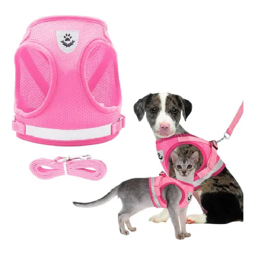 PRETAL ARNES PERROS PEQUEÑOS CORREA PASEO - ROSA - 1.13mts