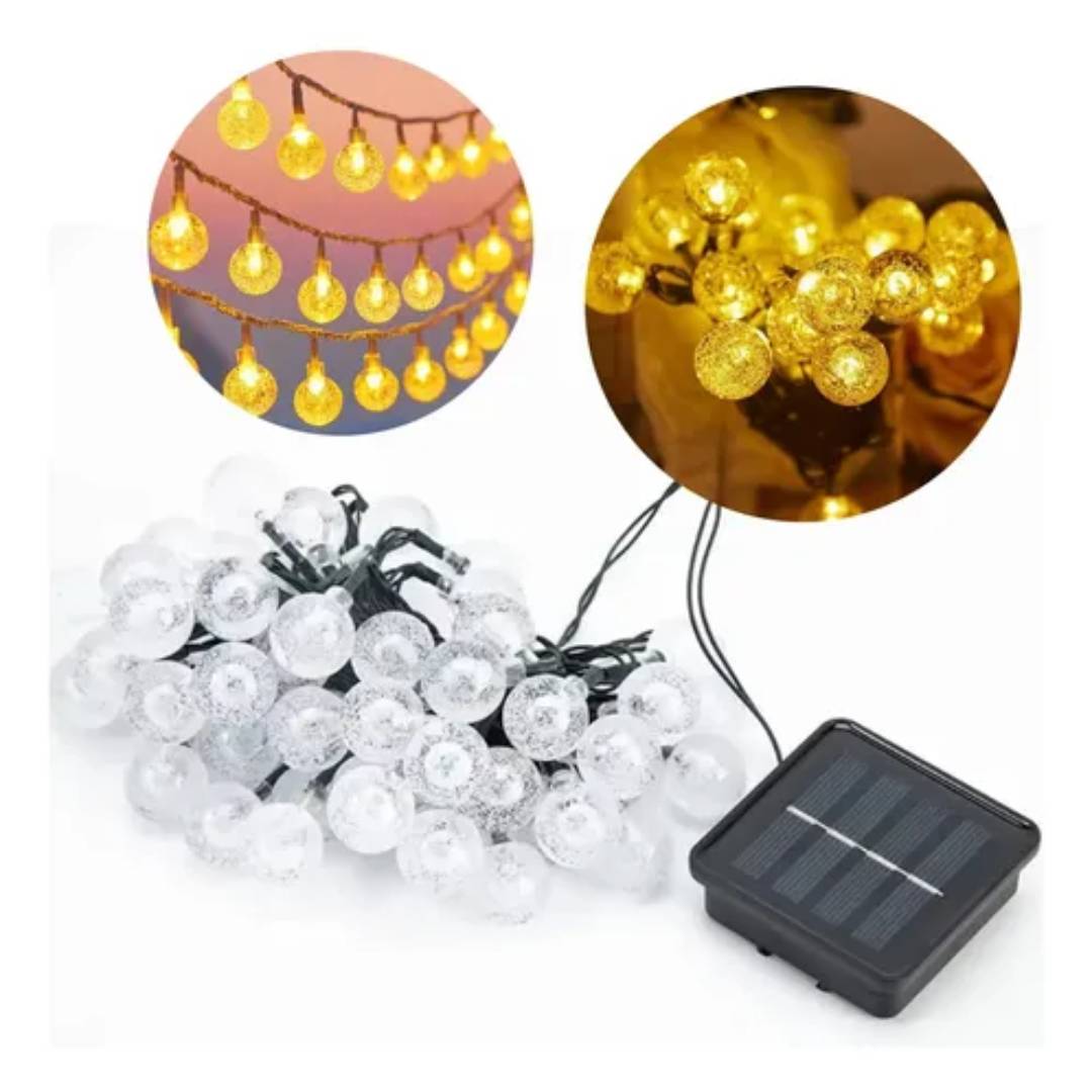 GUIRNALDA LED SOLAR CALIDA IMPERMEABLE - 4,5mts