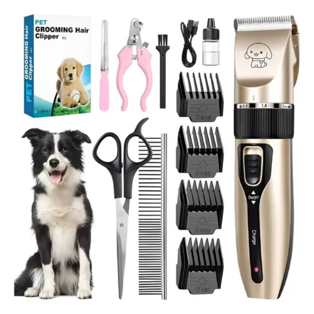 MAQUINA CORTA PELO PERRO MASCOTA RECARGABLE INALAMBRICA ACC