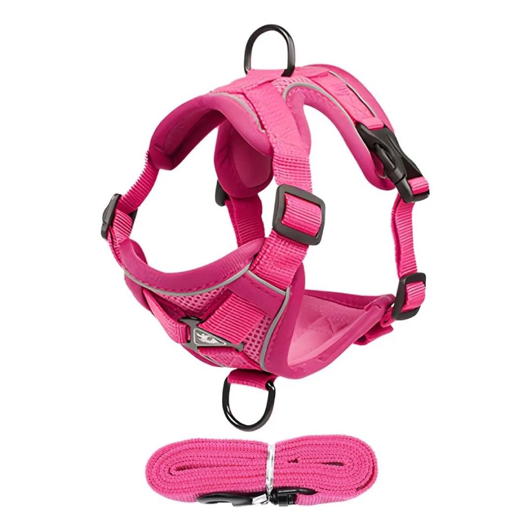 ARNES PRETAL ANTI TIRONES CON CORREA - 1,5mts - VERDE - ROSA