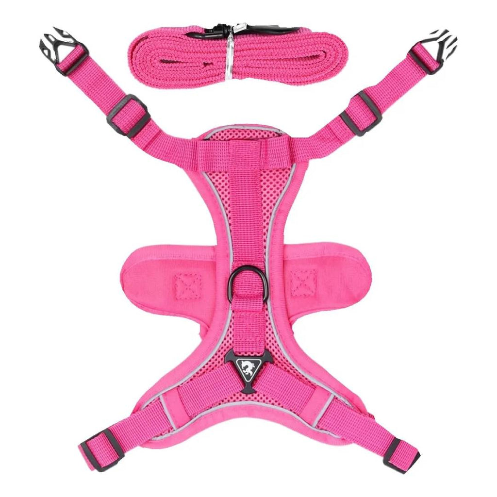 ARNES PRETAL ANTI TIRONES CON CORREA - 1,5mts - VERDE - ROSA