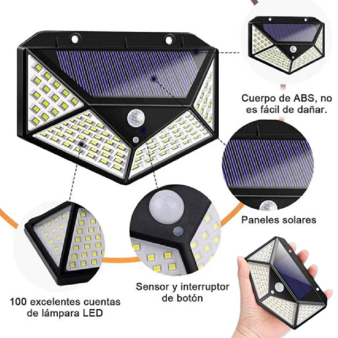 REFLECTOR LED PANEL SOLAR SENSOR MOVIMIENTO