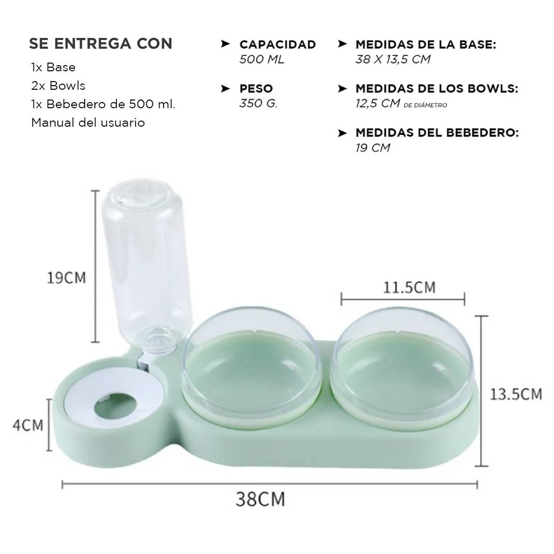 PLATO BOWL COMEDERO BEDERO DOBLE