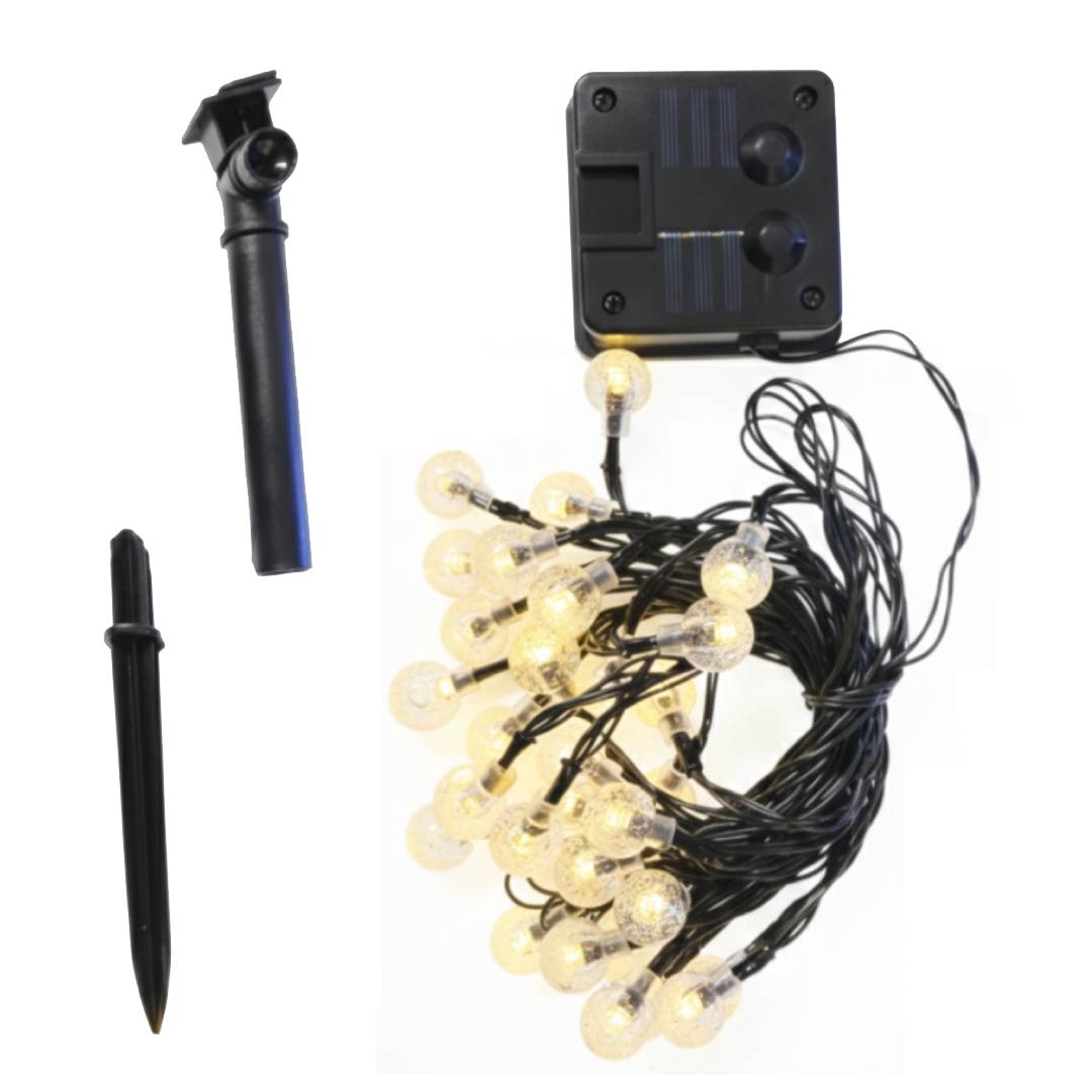 GUIRNALDA LED SOLAR CALIDA IMPERMEABLE - 4,5mts