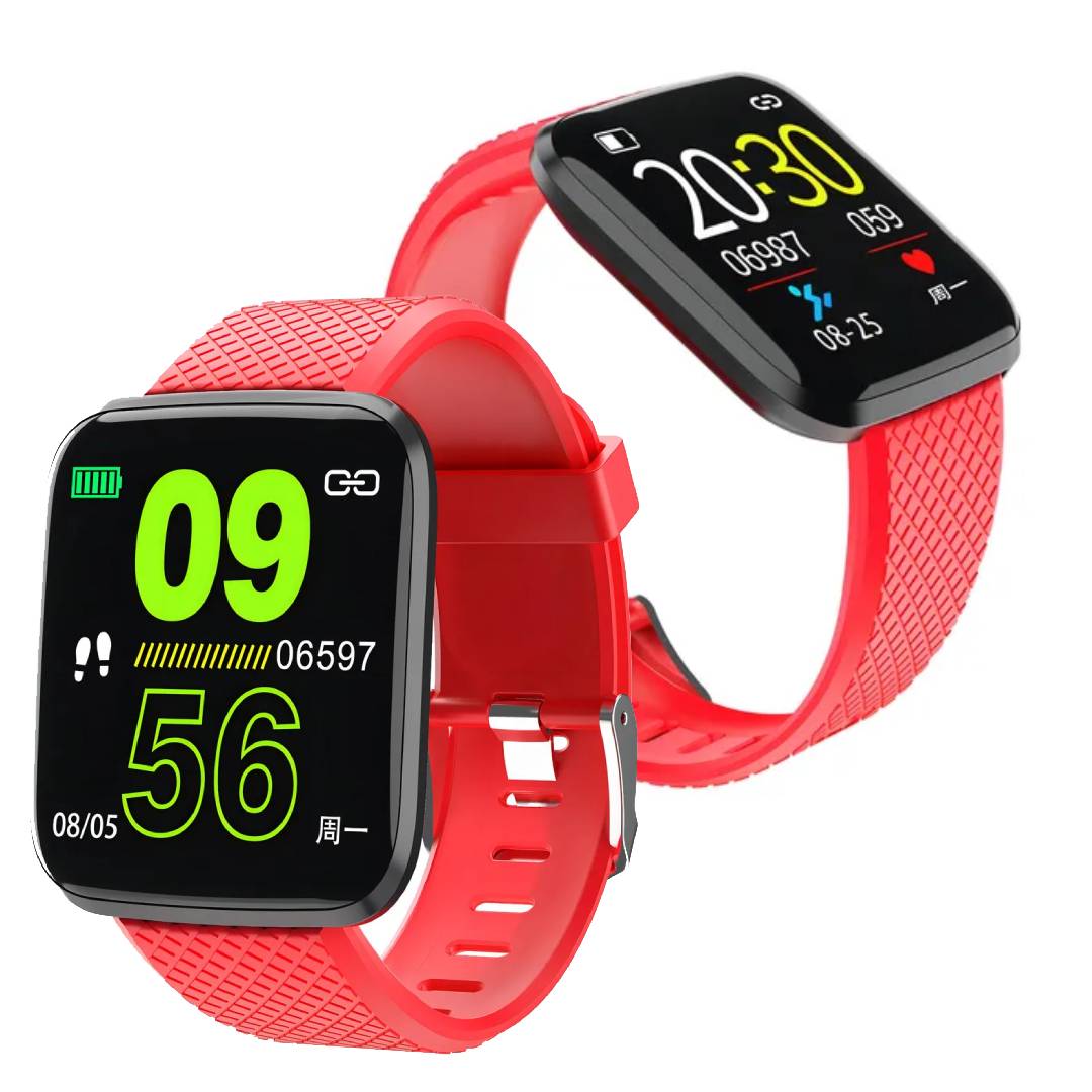 SMARTWATCH GTC SWG-003 NEGRO - ROJO