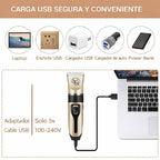 MAQUINA CORTA PELO PERRO MASCOTA RECARGABLE INALAMBRICA ACC