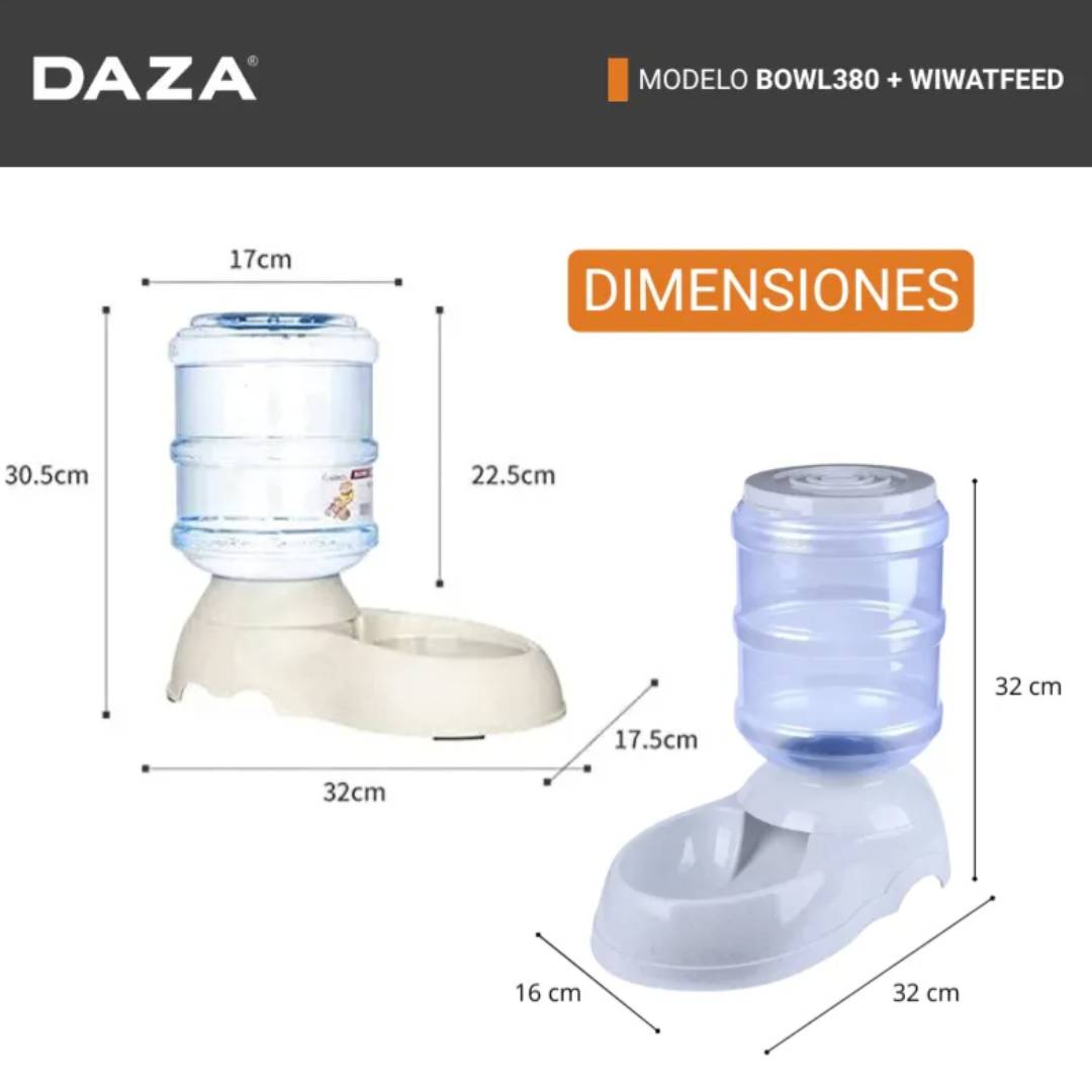 BEBEDERO DISPENSER AUTOMATICO DAZA WIWATFEED - 3,75lt