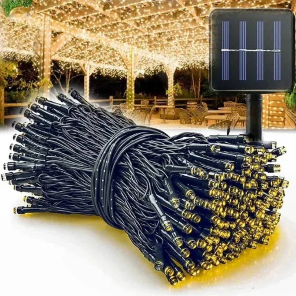 GUIRNALDA LED SOLAR CALIDA IMPERMEABLE - 20mts