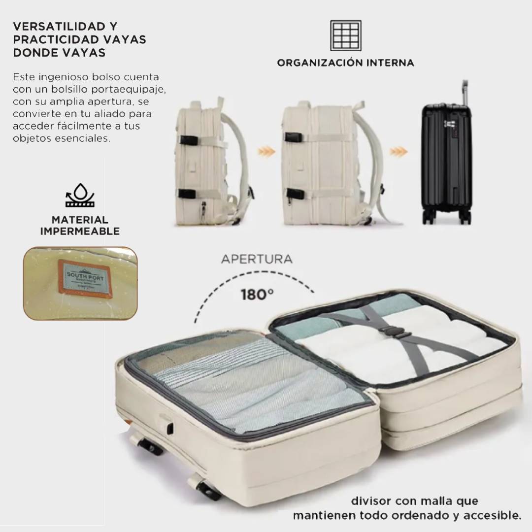 MOCHILA VIAJE CARRY ON SOUTH PORT EXPANSIBLE