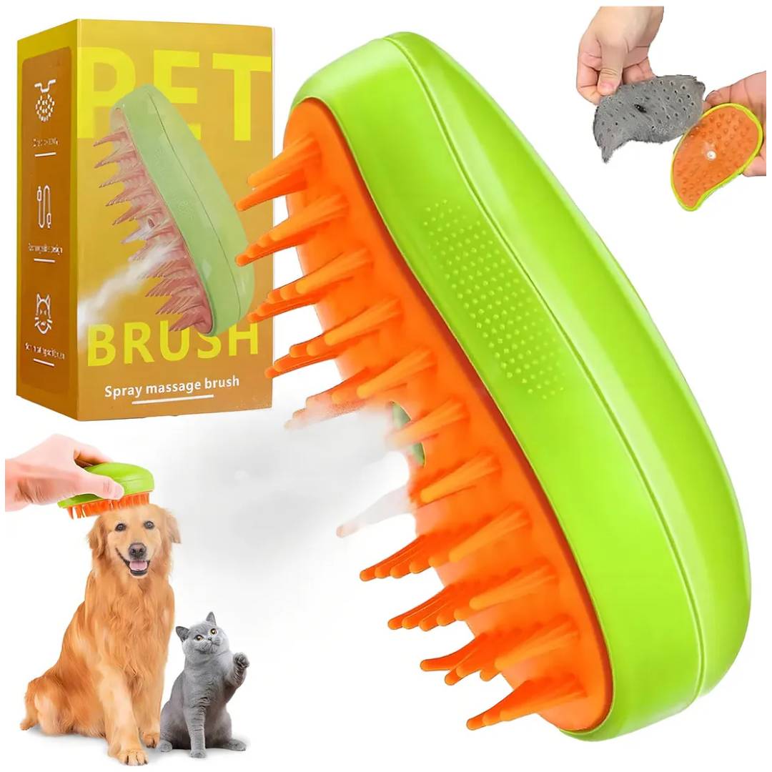 CEPILLO SPRAY MASAJEADOR A VAPOR 3 EN 1