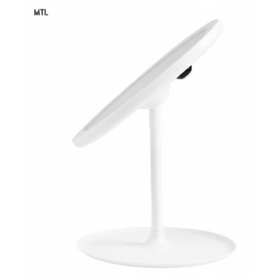 ESPEJO MESA OVALADO MTL LUZ LED 3 TONOS MAQUILLAJE - 15x26,50cm