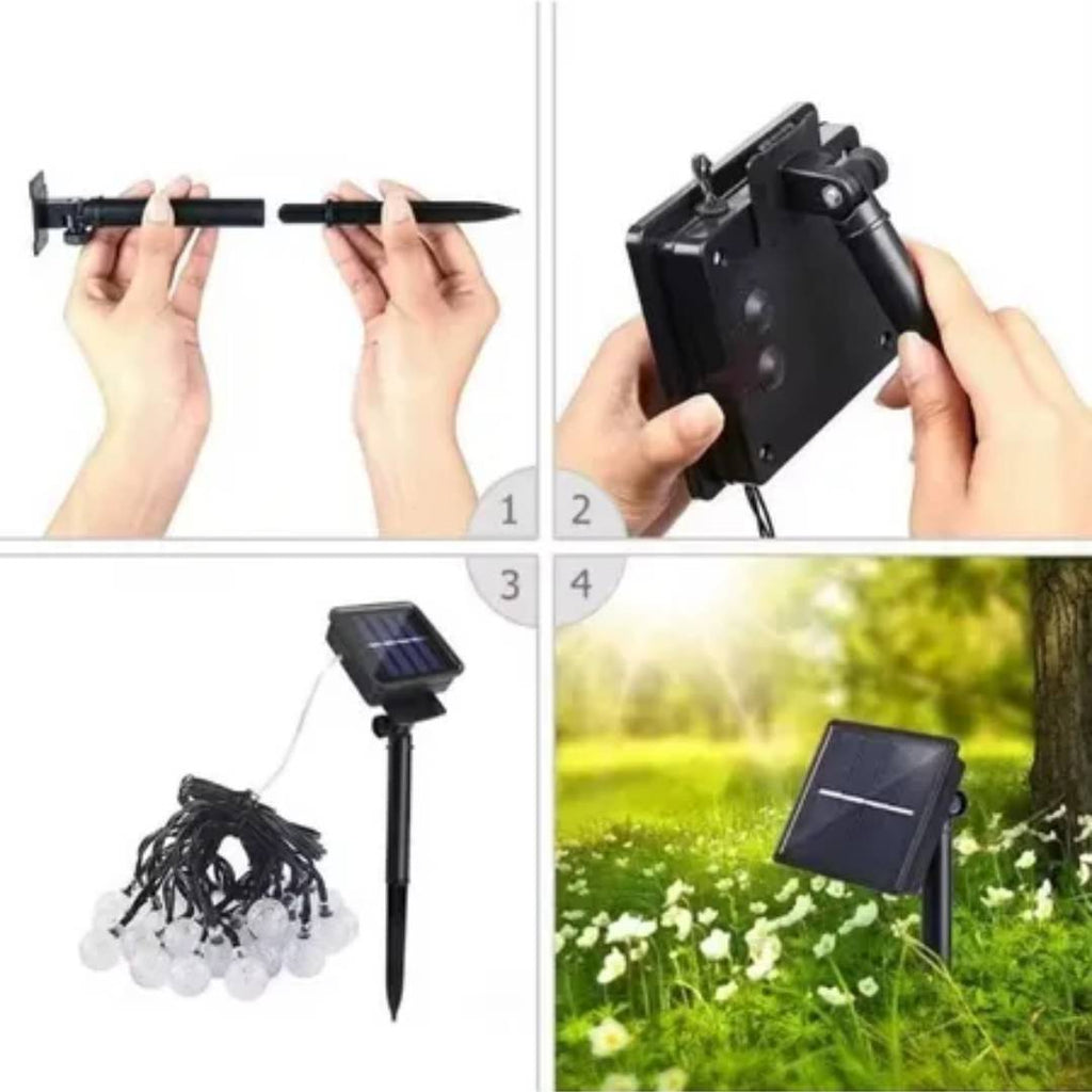 GUIRNALDA LED SOLAR CALIDA IMPERMEABLE - 4,5mts