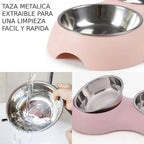 PLATO COMEDERO MASCOTAS DOBLE
