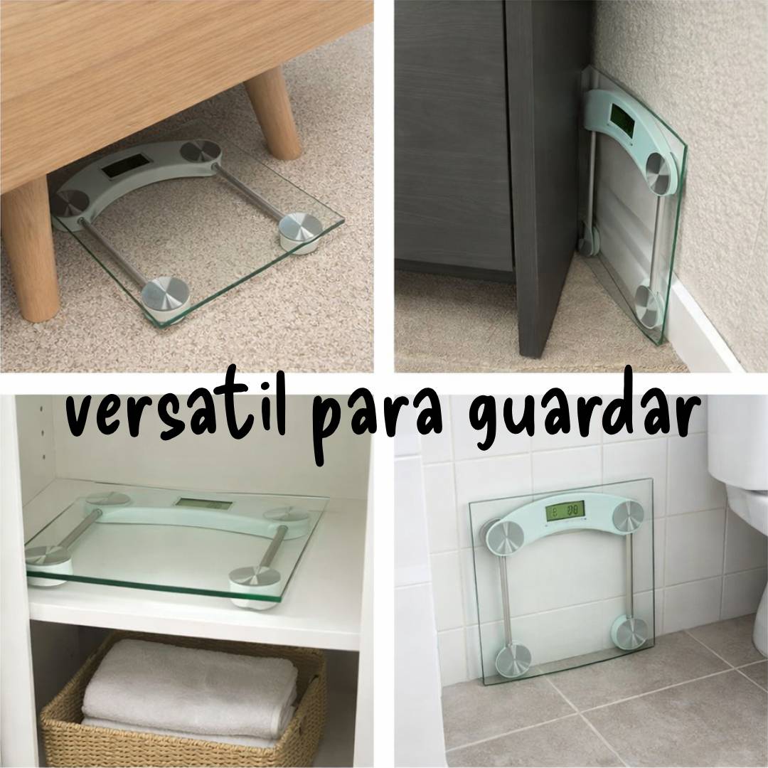 BALANZA DIGITAL VIDRIO LCD - 30x30cm - 150kg