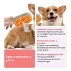 CEPILLO A VAPOR PEINE MASAJEADOR SACA PELOS