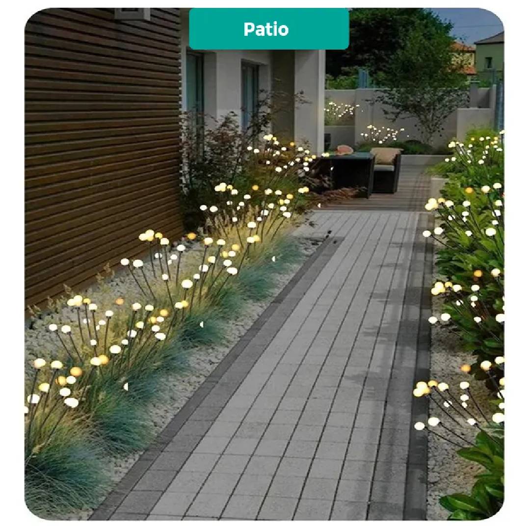 ESTACA LED SOLAR RAMO 8 BOMBILLAS - 2unidades