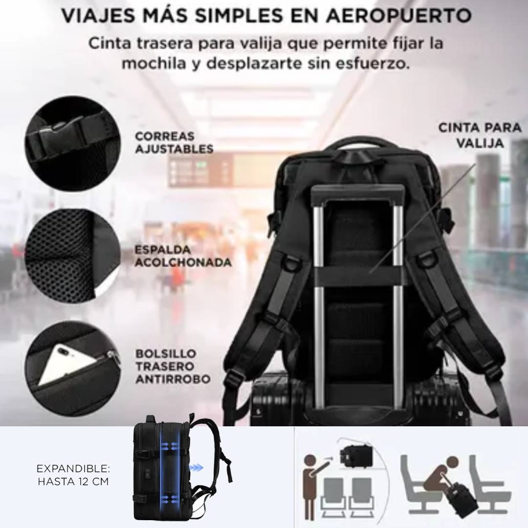 MOCHILA VIAJE CARRY ON SOUTH PORT EXPANSIBLE