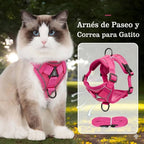 ARNES PRETAL ANTI TIRONES CON CORREA - 1,5mts - VERDE - ROSA