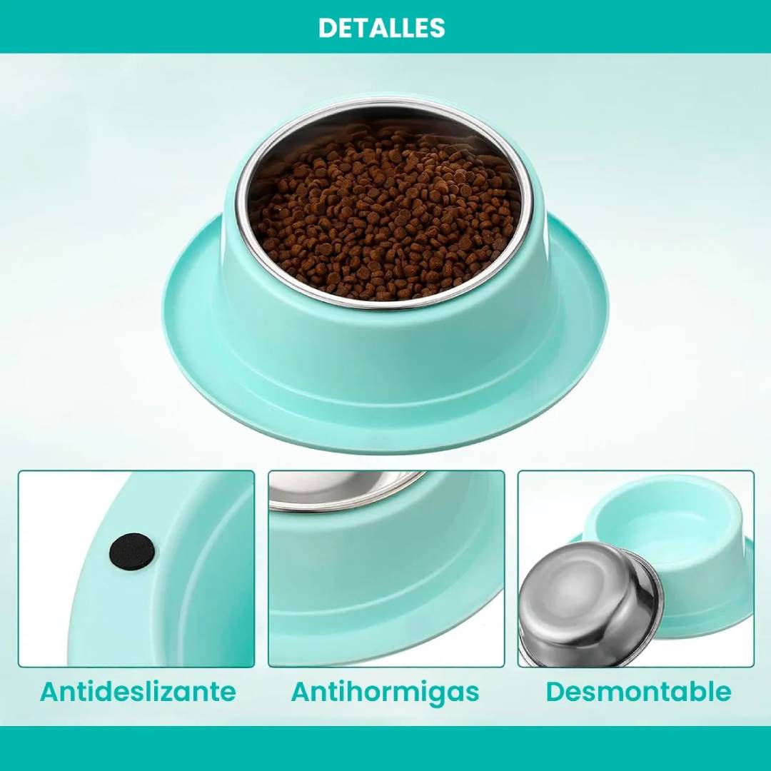 BOWL COMEDERO ANTI HORMIGAS ANTI DESLIZANTE