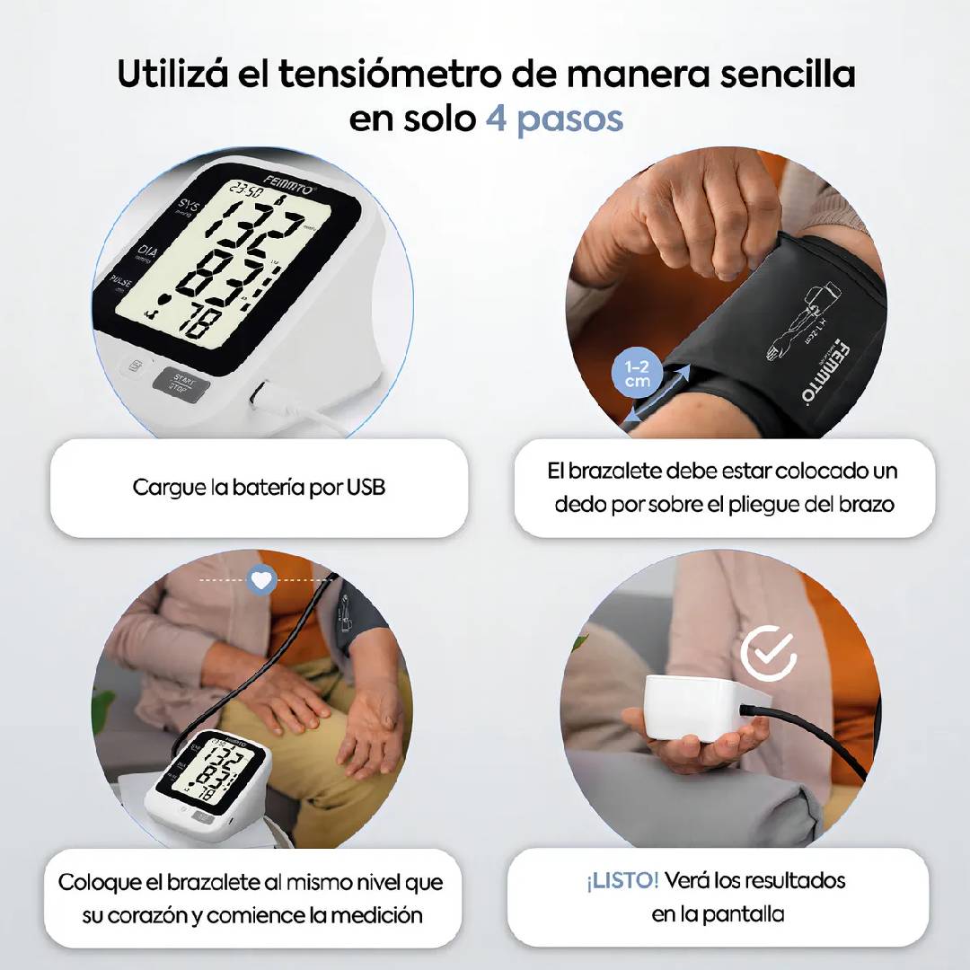 TENSIOMETRO DIGITAL RECARGABLE USB FEMMTO