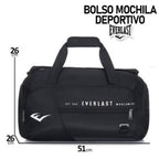 BOLSO MOCHILA 2 EN 1 EVERLAST BOTINERO REFORZADO - AZUL