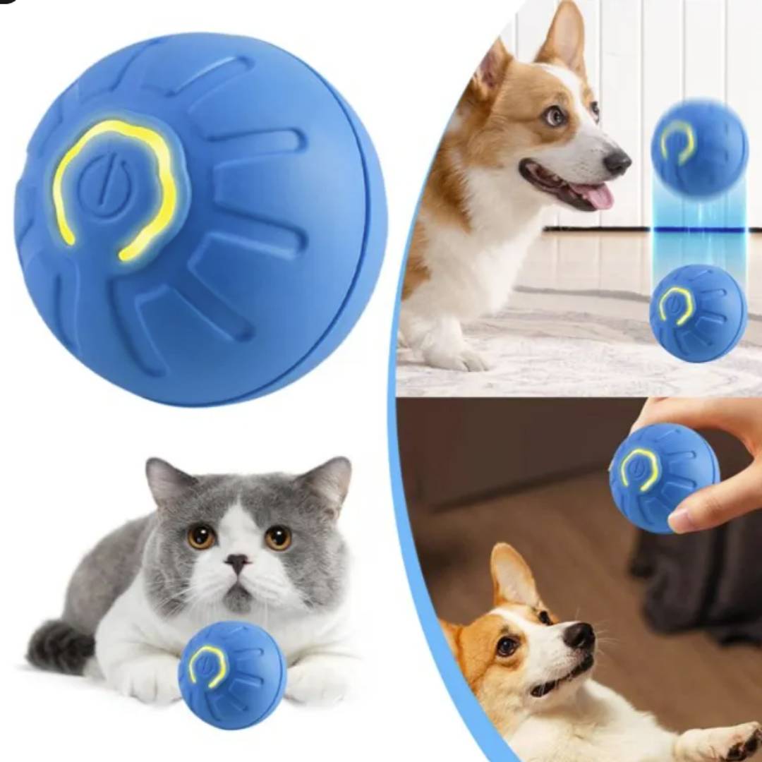 PELOTA SALTARINA INTERACTIVA JUGUETE BEEPAW JUMP-E - AZUL