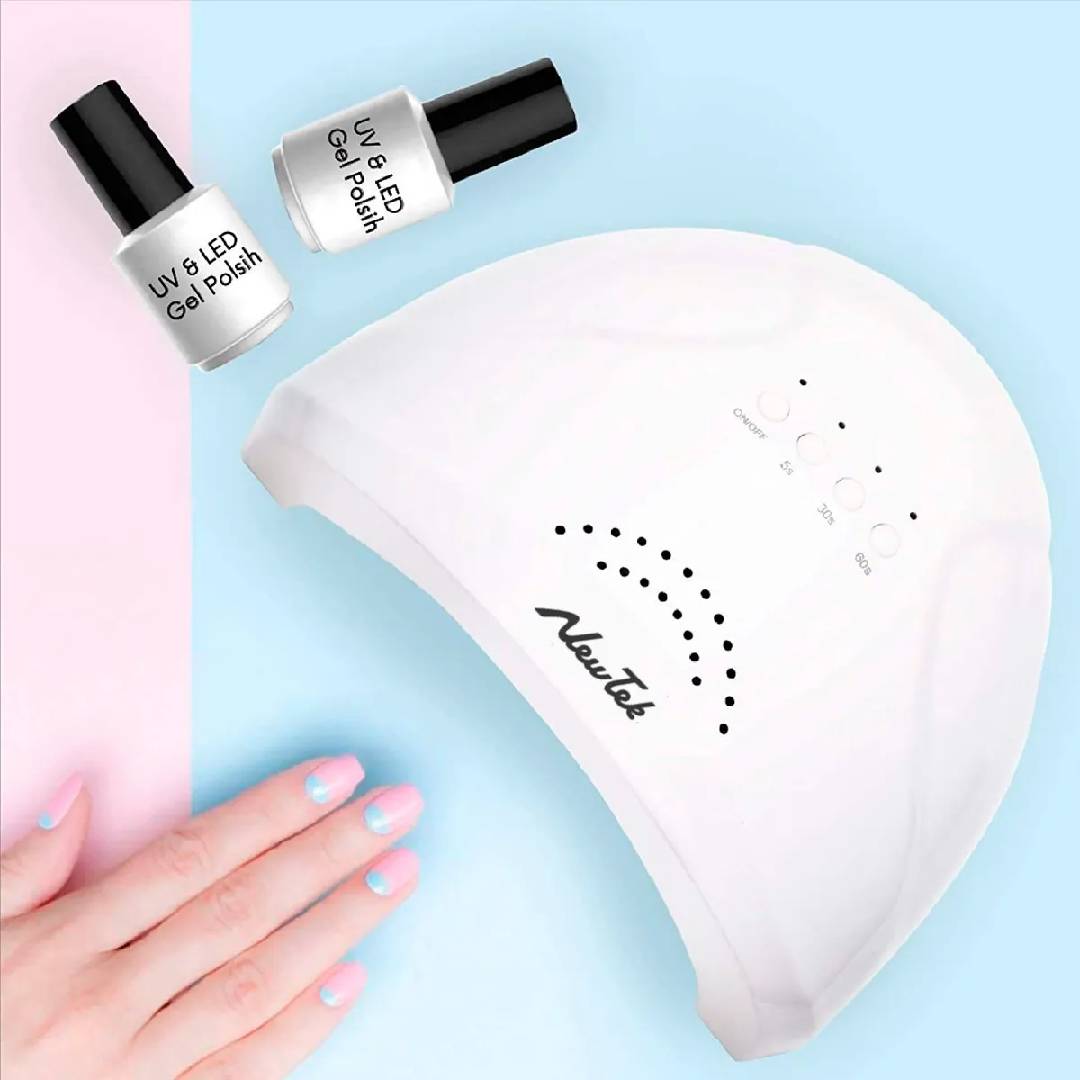 CABINA UV LED MANICURA UÑAS ESCULPIDA GELIFICADA NEWTEK - 48w - 30 lamparas