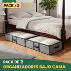 ORGANIZADOR BAJO CAMA PLEGABLE MULTIUSO x2