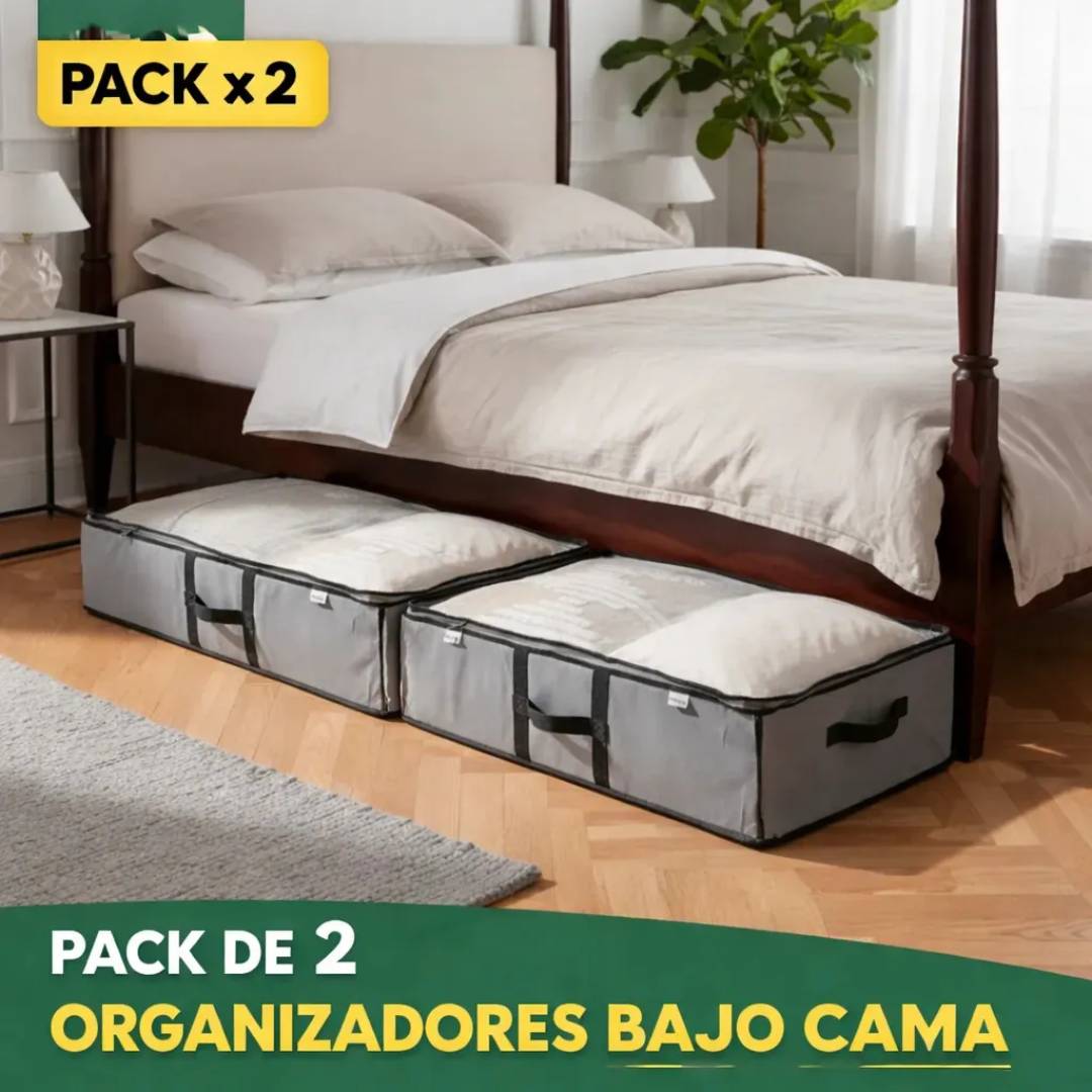 ORGANIZADOR BAJO CAMA PLEGABLE MULTIUSO x2