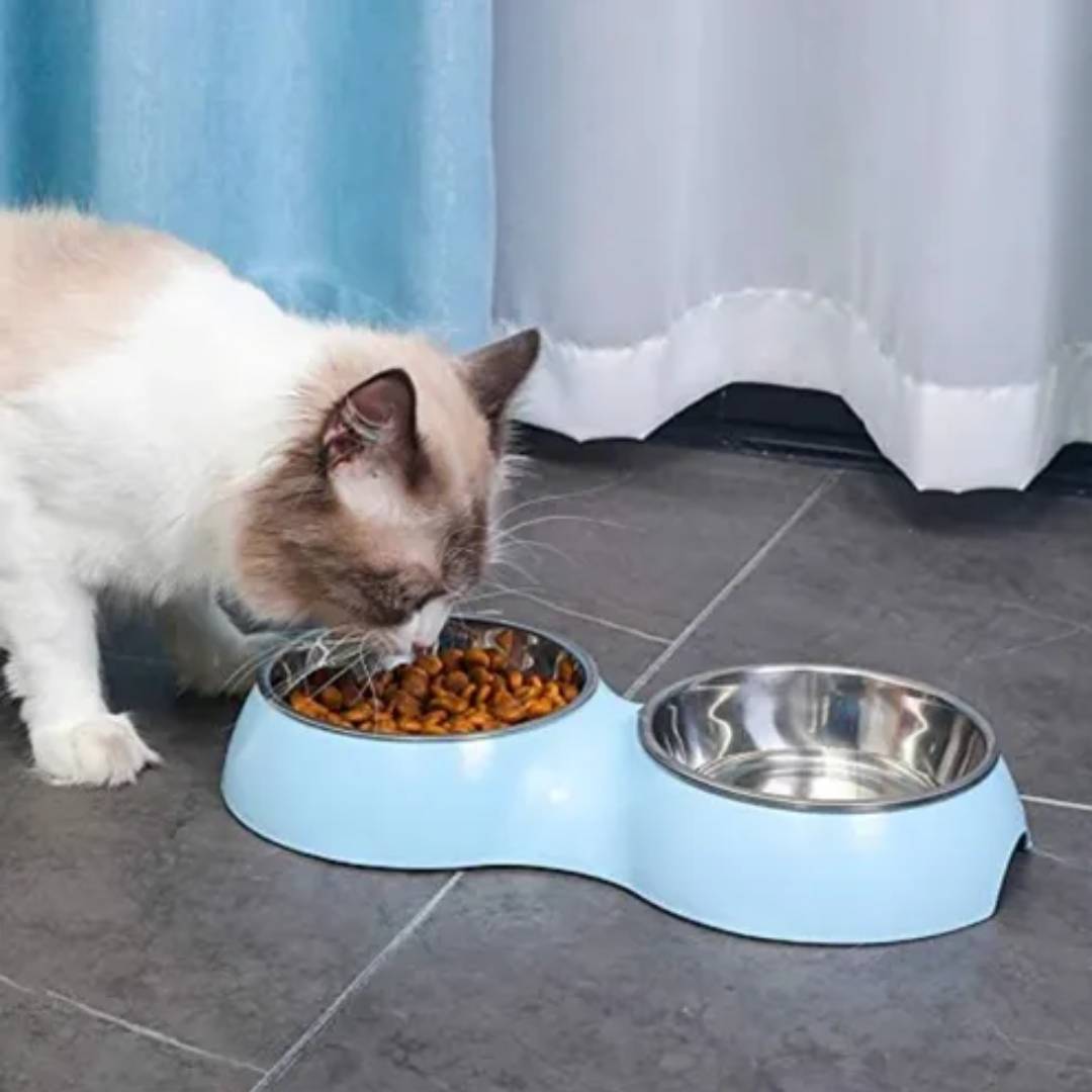 PLATO COMEDERO MASCOTAS DOBLE