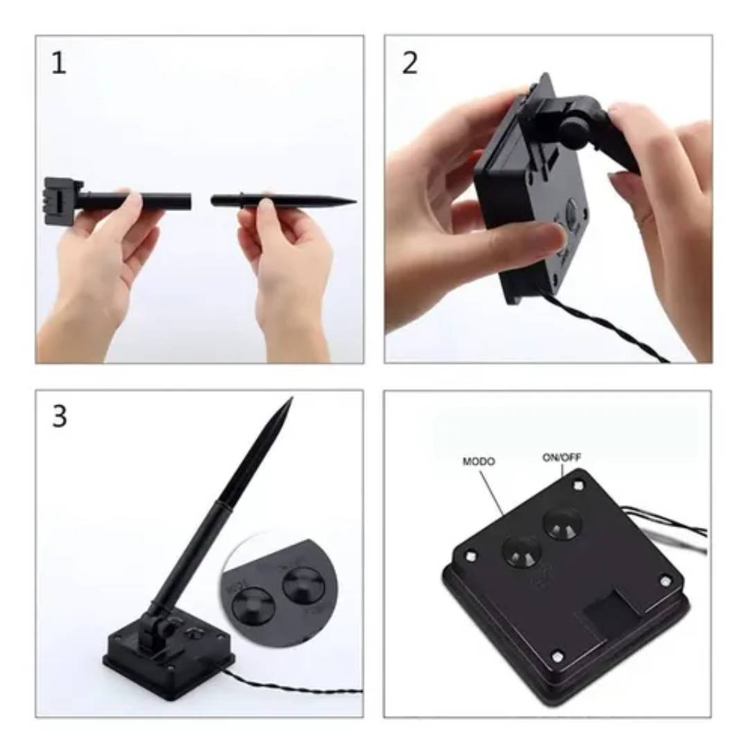 GUIRNALDA LED SOLAR CALIDA IMPERMEABLE - 20m