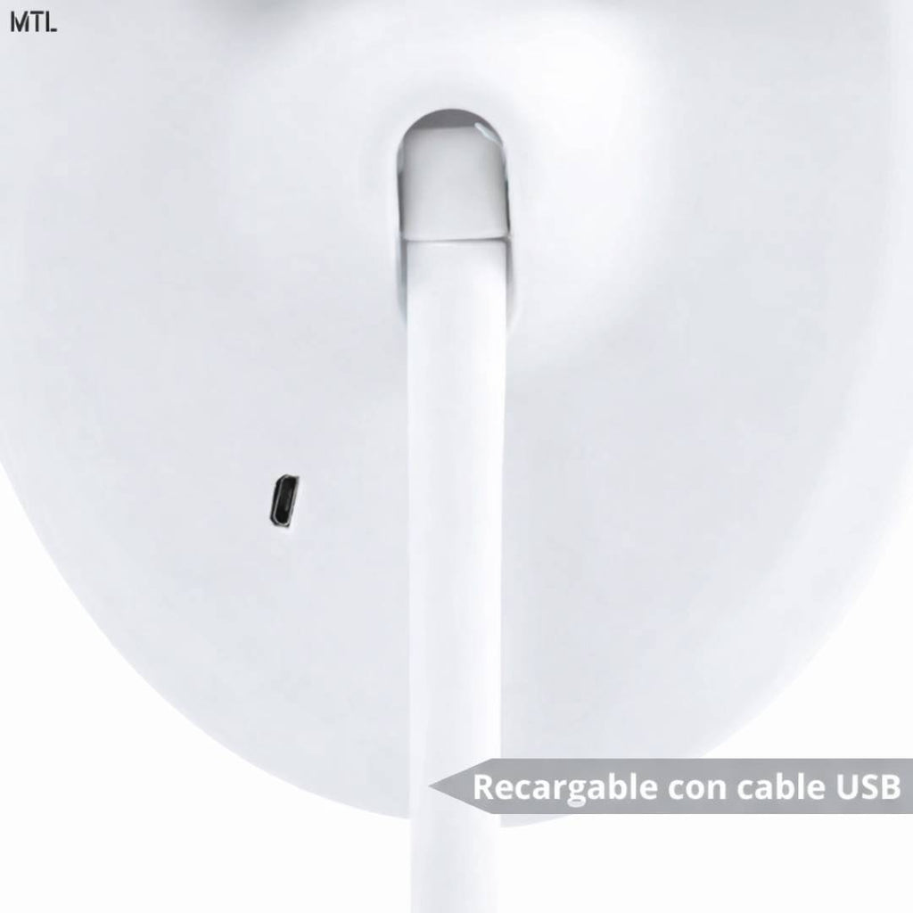 ESPEJO MESA OVALADO MTL LUZ LED 3 TONOS MAQUILLAJE - 15x26,50cm
