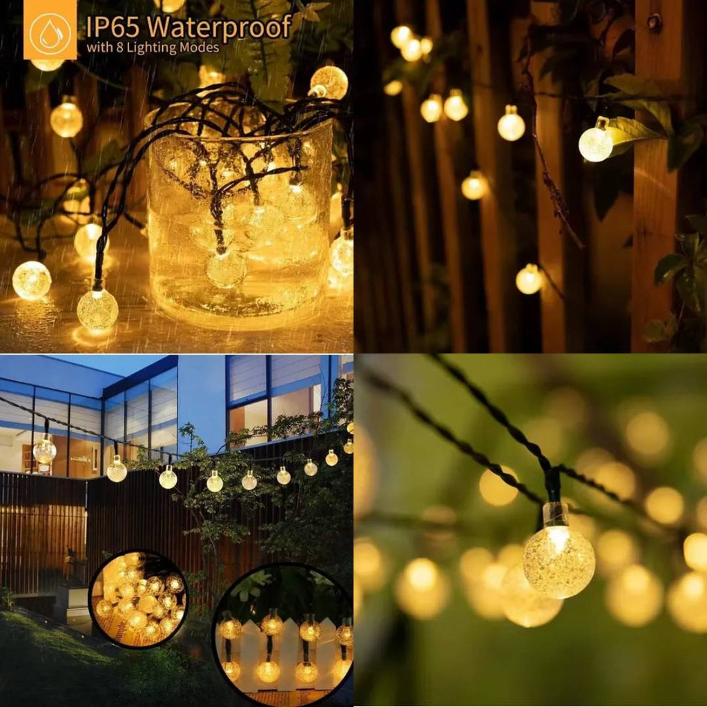 GUIRNALDA LED SOLAR CALIDA IMPERMEABLE - 4,5mts