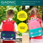 MOCHILAS ESCOLAR GADNIC NIÑOS HIPOPOTAMO