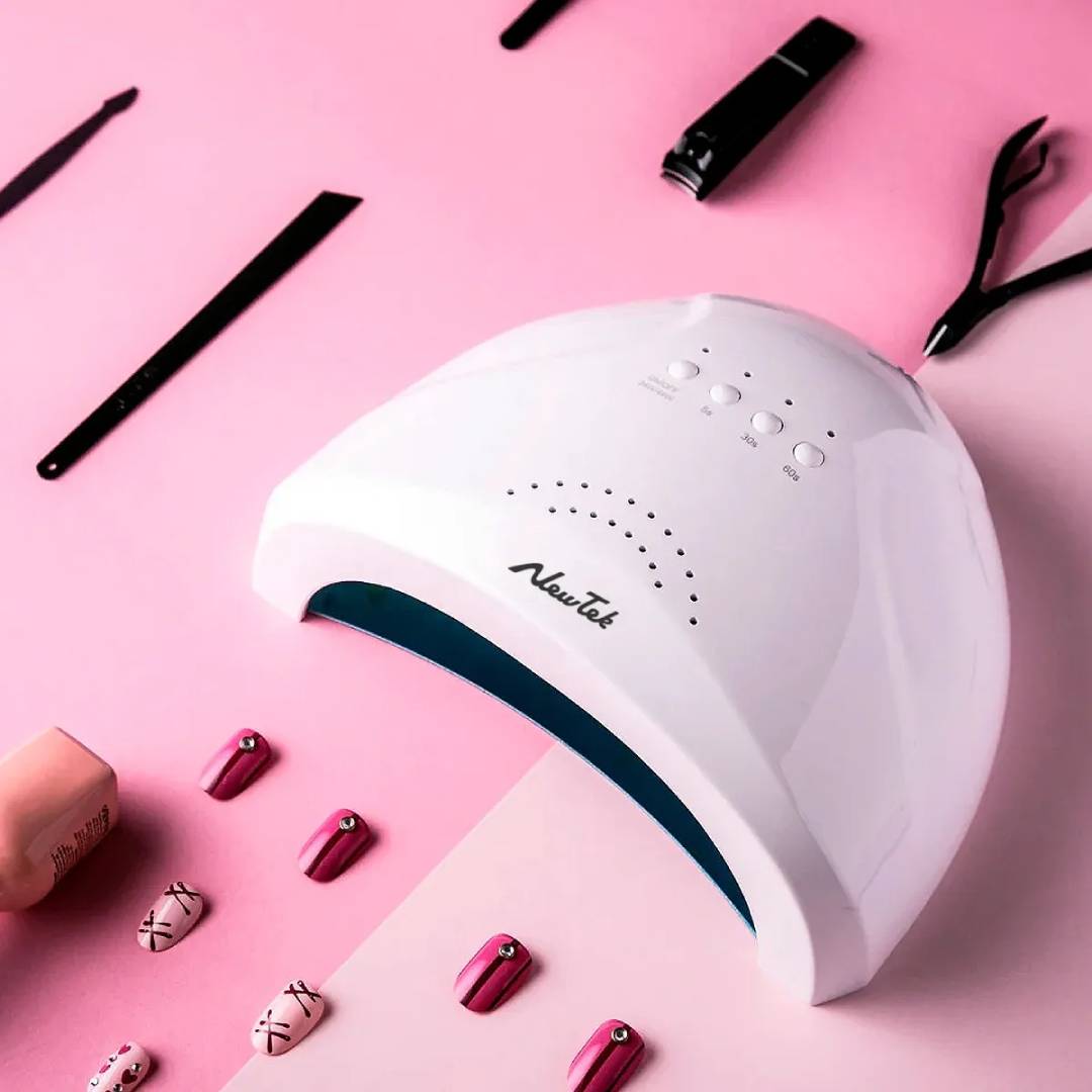 CABINA UV LED MANICURA UÑAS ESCULPIDA GELIFICADA NEWTEK - 48w - 30 lamparas