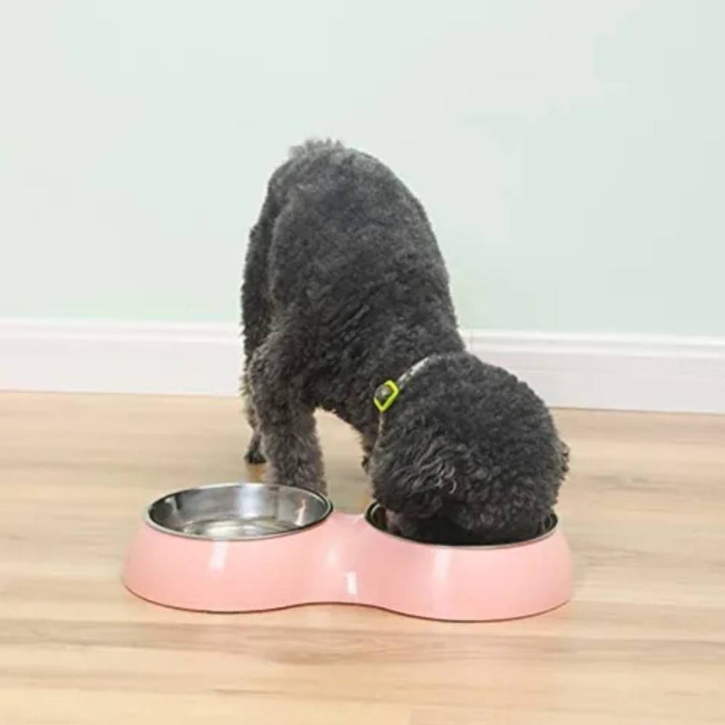 PLATO COMEDERO MASCOTAS DOBLE