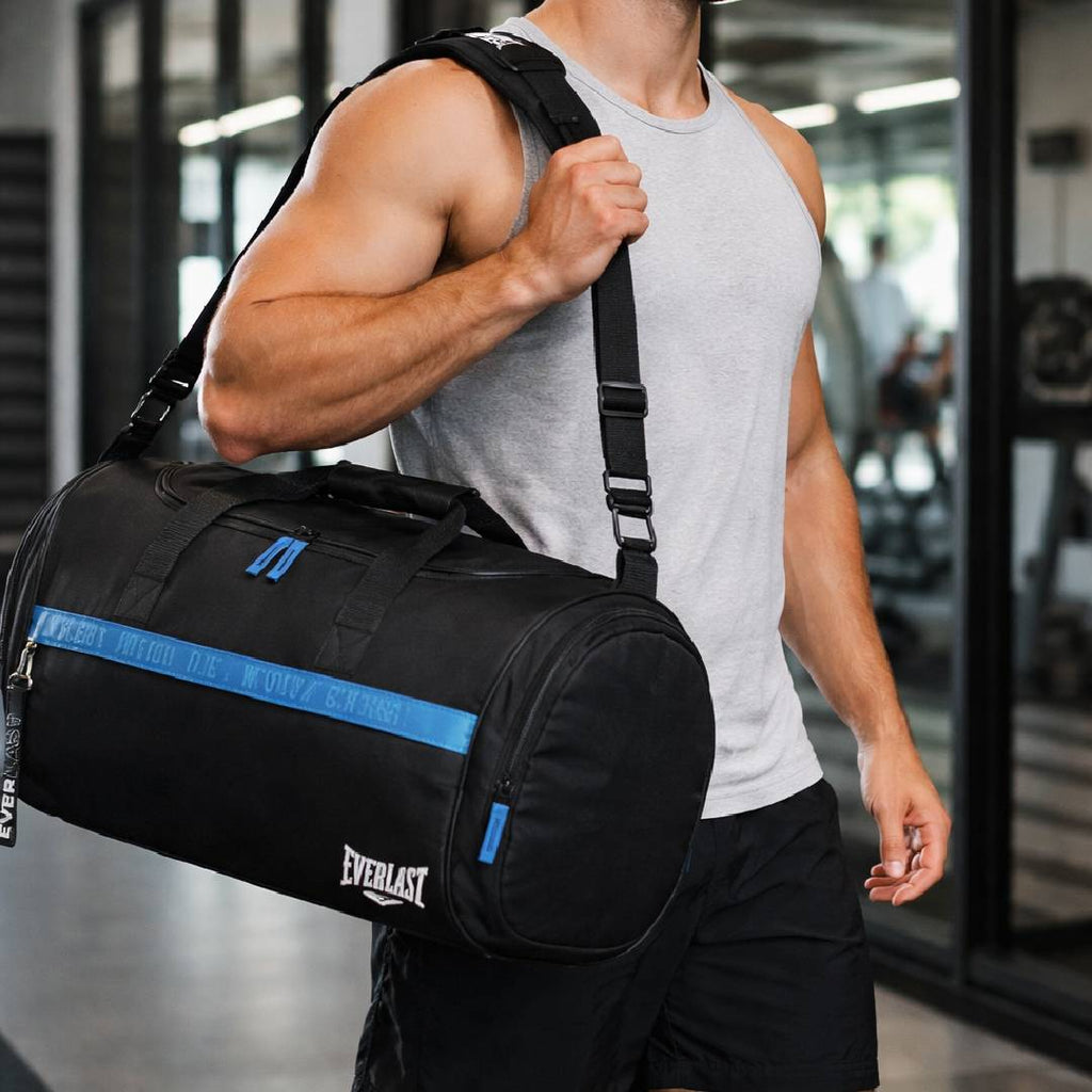 BOLSO DEPORTIVO EVERLAST GRANDE CON BOTINERO - NEGRO