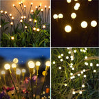 ESTACA LED SOLAR RAMO 8 BOMBILLAS - 2unidades