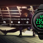 RELOJ DIGITAL GADNIC APOLO - SUMERGIBLE 50mts - NEGRO