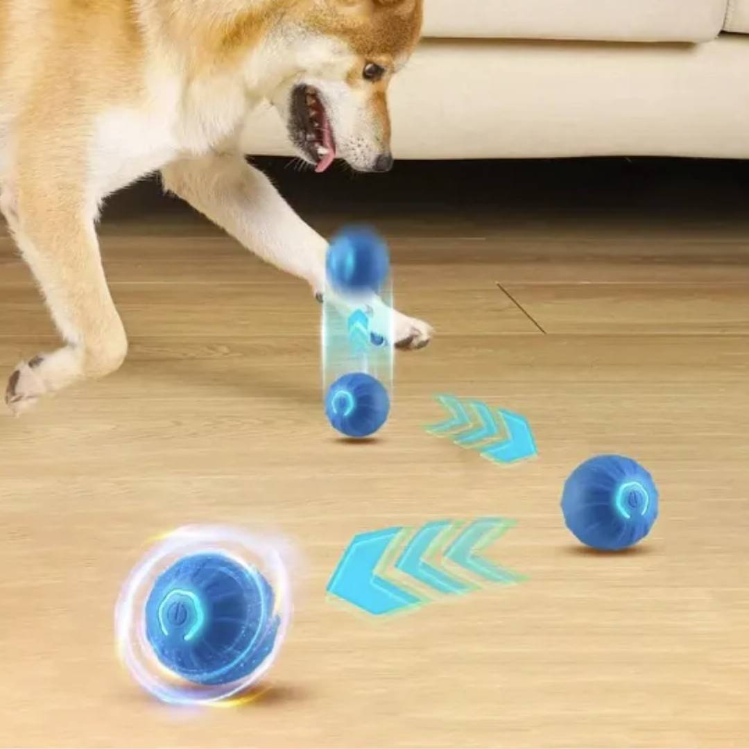 PELOTA SALTARINA INTERACTIVA JUGUETE BEEPAW JUMP-E - AZUL