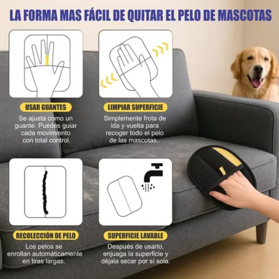GUANTE QUITA PELOS Y PELUSAS