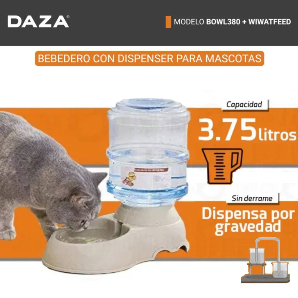 BEBEDERO DISPENSER AUTOMATICO DAZA WIWATFEED - 3,75lt