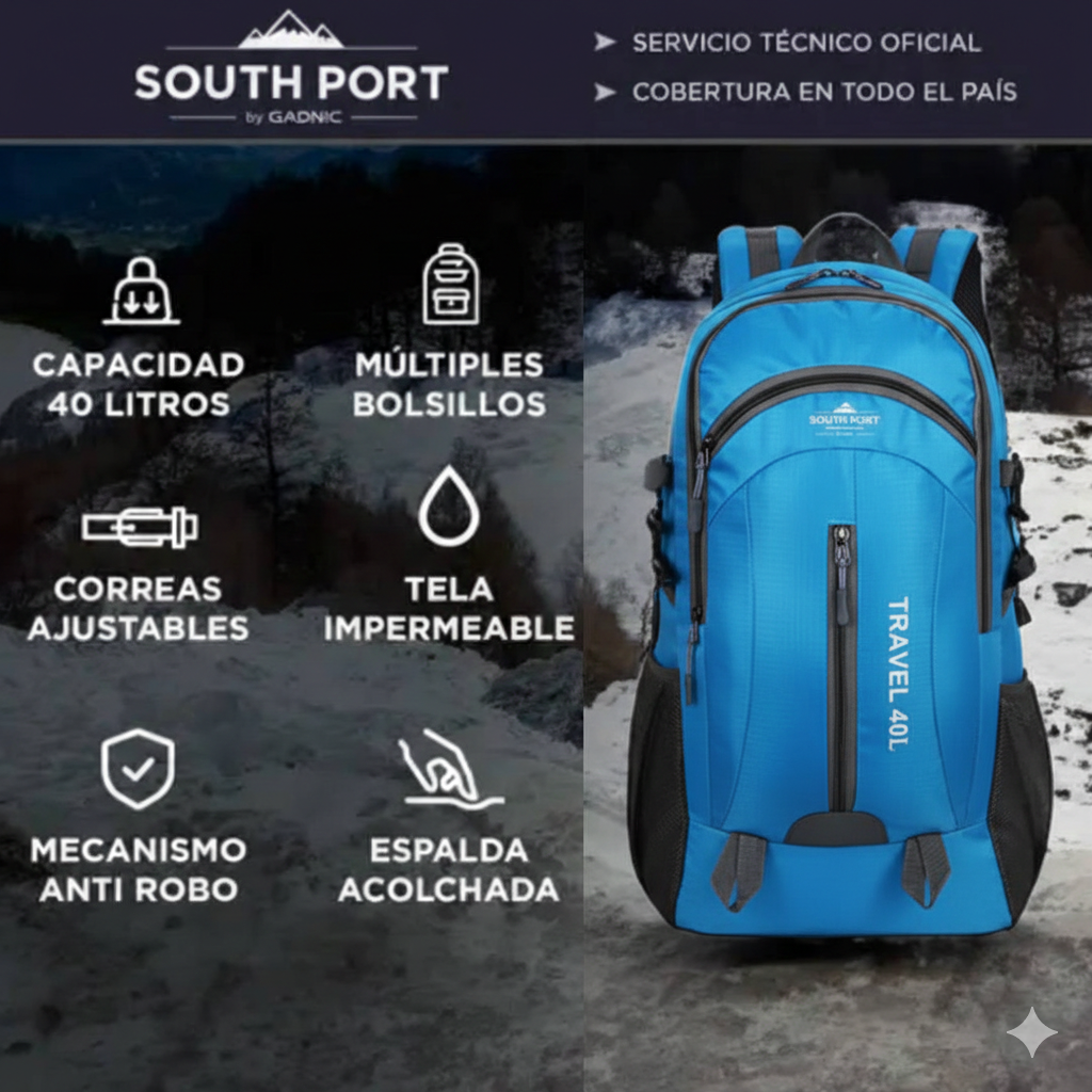 MOCHILA MOCHILERO GADNIC REFORZADA CAMPING VIAJE