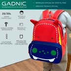 MOCHILAS ESCOLAR GADNIC NIÑOS HIPOPOTAMO