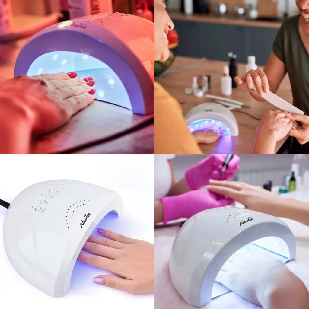 CABINA UV LED MANICURA UÑAS ESCULPIDA GELIFICADA NEWTEK - 48w - 30 lamparas