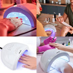 CABINA UV LED MANICURA UÑAS ESCULPIDA GELIFICADA NEWTEK - 48w - 30 lamparas