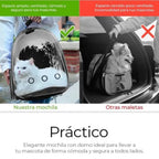 MOCHILA TRANSPORTADORA MASCOTAS RIGIDA CAPSULA TRANSPARENTE - NEGRO - ROSA