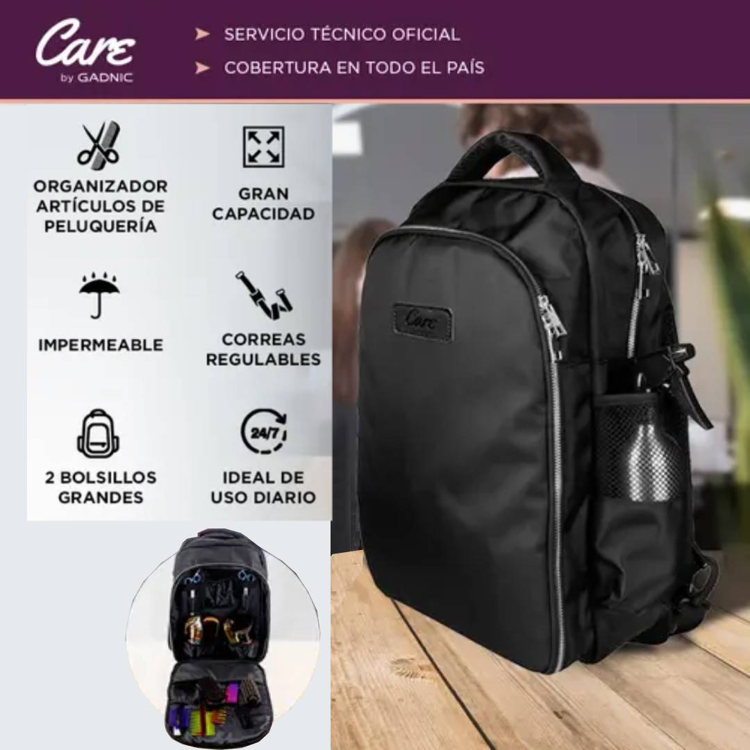 MOCHILA CARE BY GADNIC ORGANIZADOR PELUQUERIA IMPERMEABLE